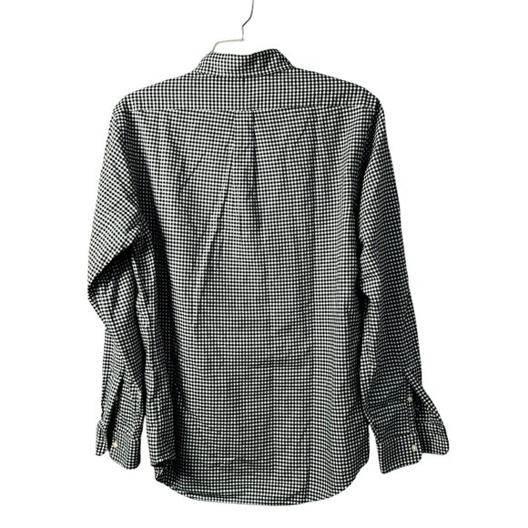 Ralph Lauren Classic Fit Black White Check Shirt Sz LG Button Up LS Preppy - Picture 3 of 5